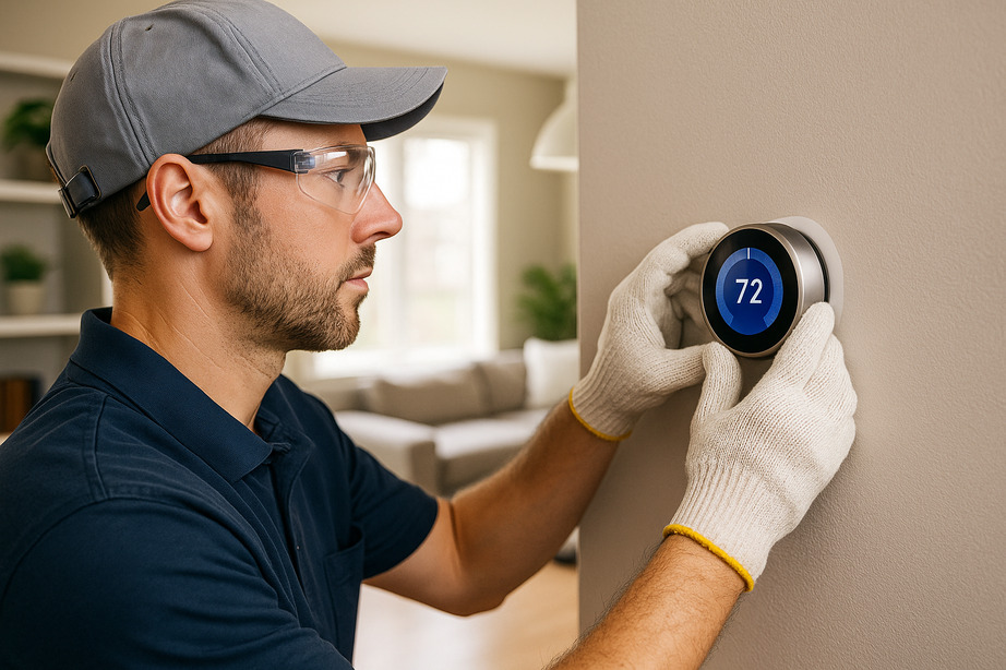 Smart thermostat installation